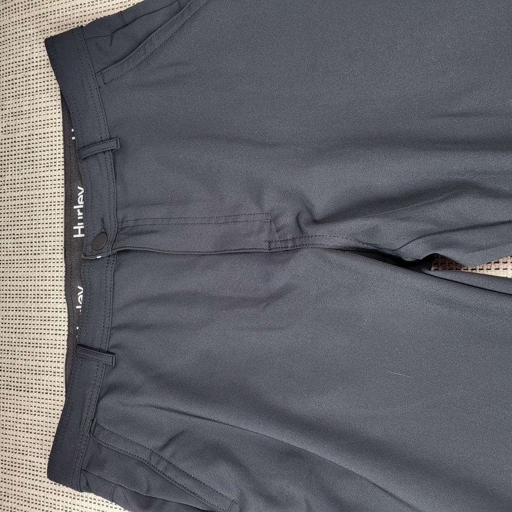 Hurley Pants Mens 34x29 Gray Chino Regular Fit Stretch Casual Golf Tech